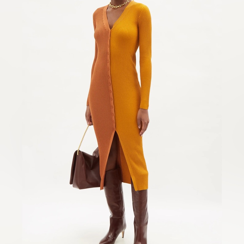 STAUD Shoko dress -with metallic threading